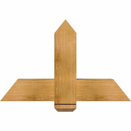 Ekena Millwork Eugene Rough Sawn Timber Gable Bracket, Western Red Cedar, 36"W x 23"H x 6"D x 6"F, 15/12 Pitch GBW036X23X0606EUG00RWR